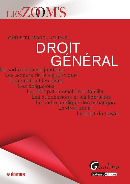 DROIT GÉNÉRAL - 6ÈME ÉDITION