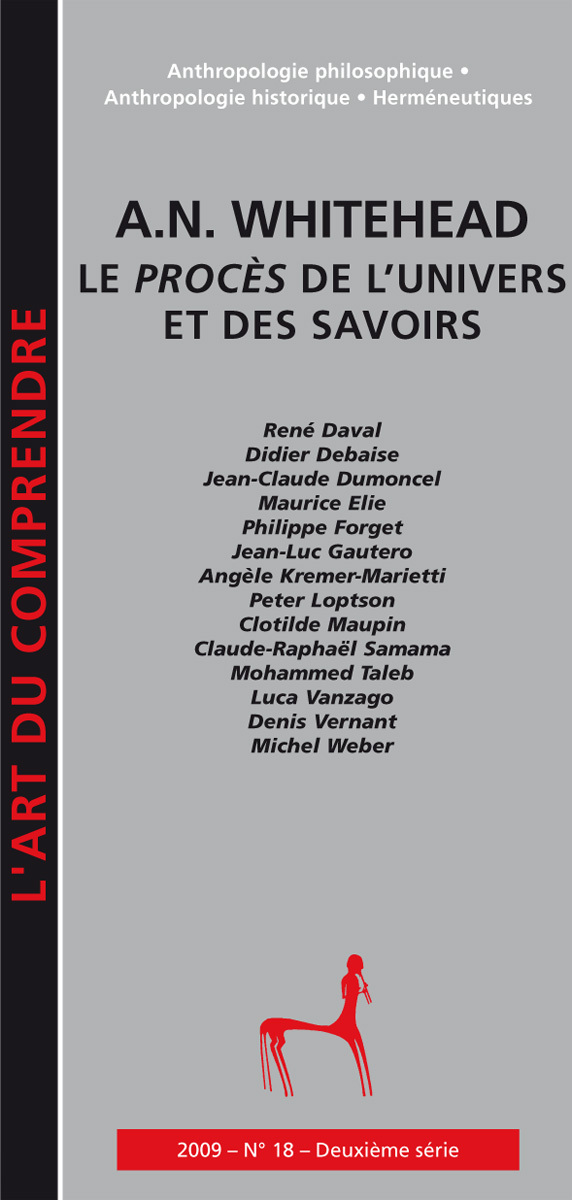 AN WHITEHEAD LE PROCES DE L UNIVERS ET DES SAVOIRS