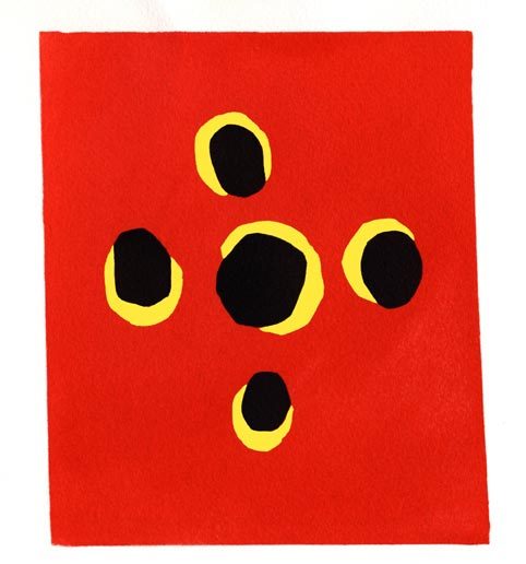 LES GOUACHES DECOUPEES DE LA CHAPELLE DE VENCE - CHASUBLE ROUGE