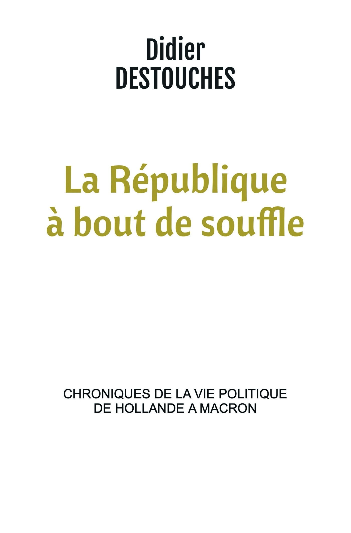 La République à bout de souffle