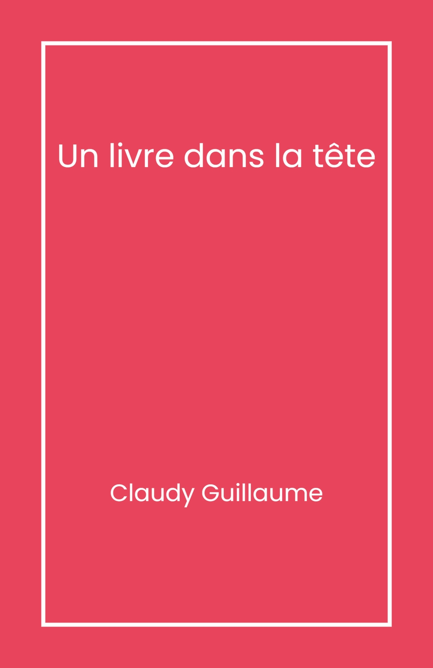 Un livre dans la tête