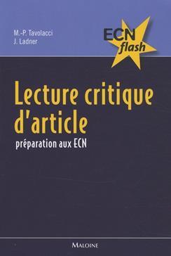 lecture critique d'articles - ecn flash