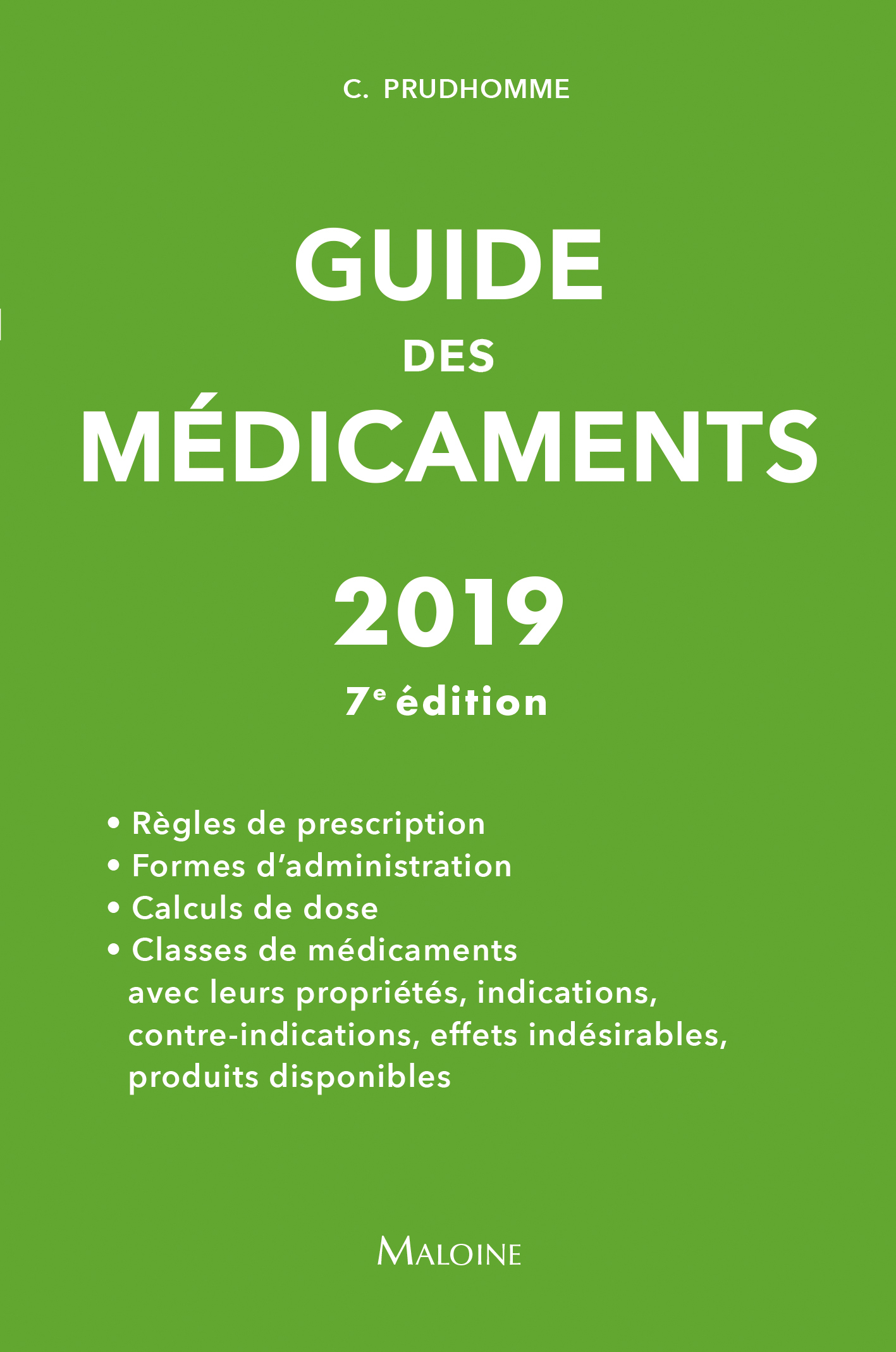 Guide des médicaments 2019, 7e éd.