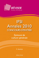 IFSI, annales 2010, concours d'entrée épreuve de culture générale