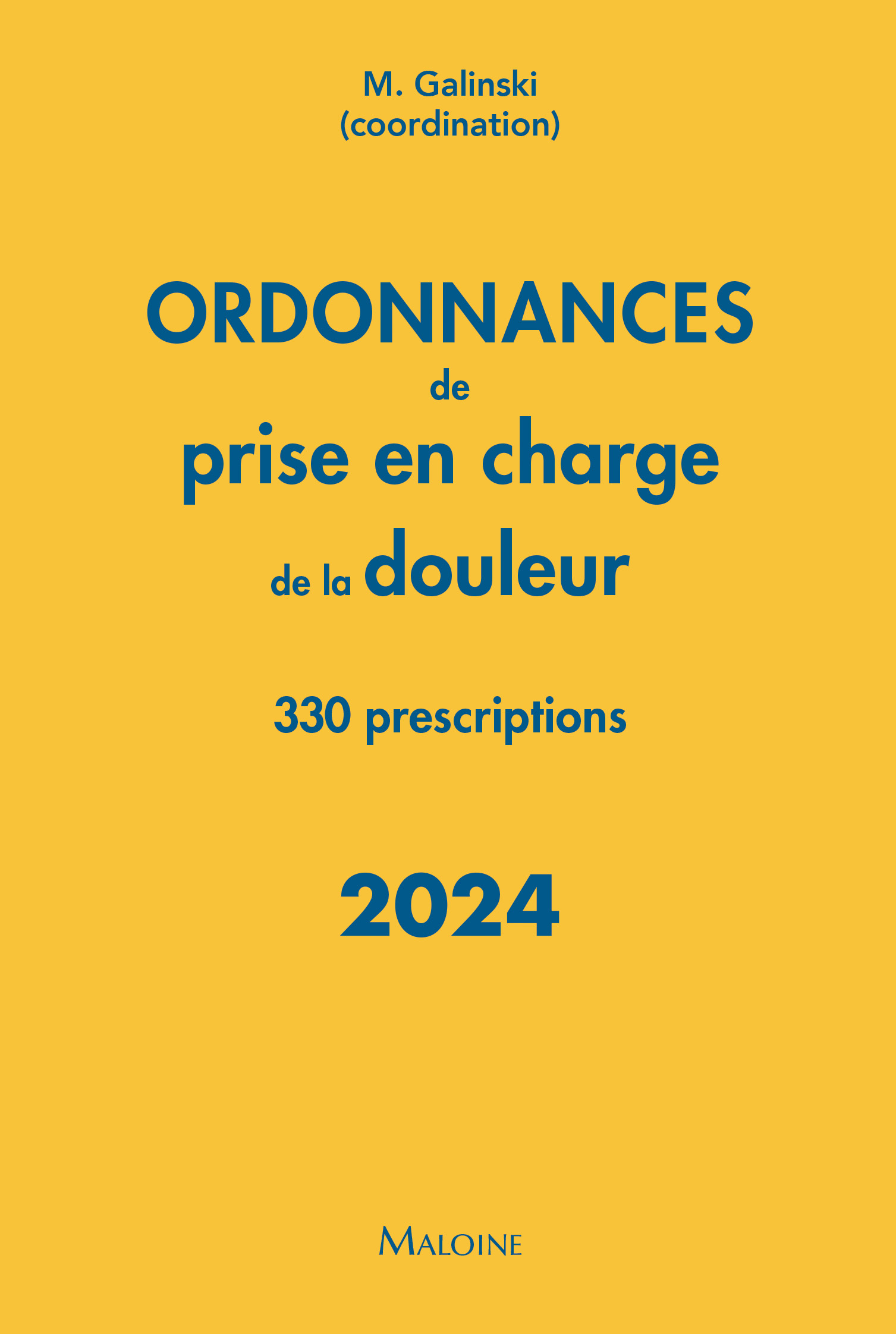Ordonnances de prise en charge de la douleur 2024