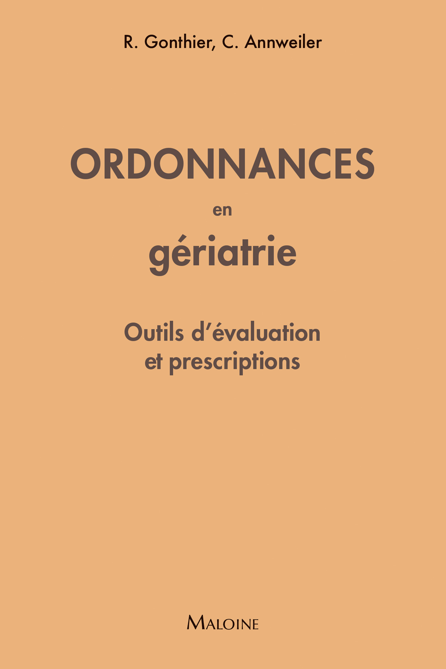 Ordonnances en gériatrie  2022
