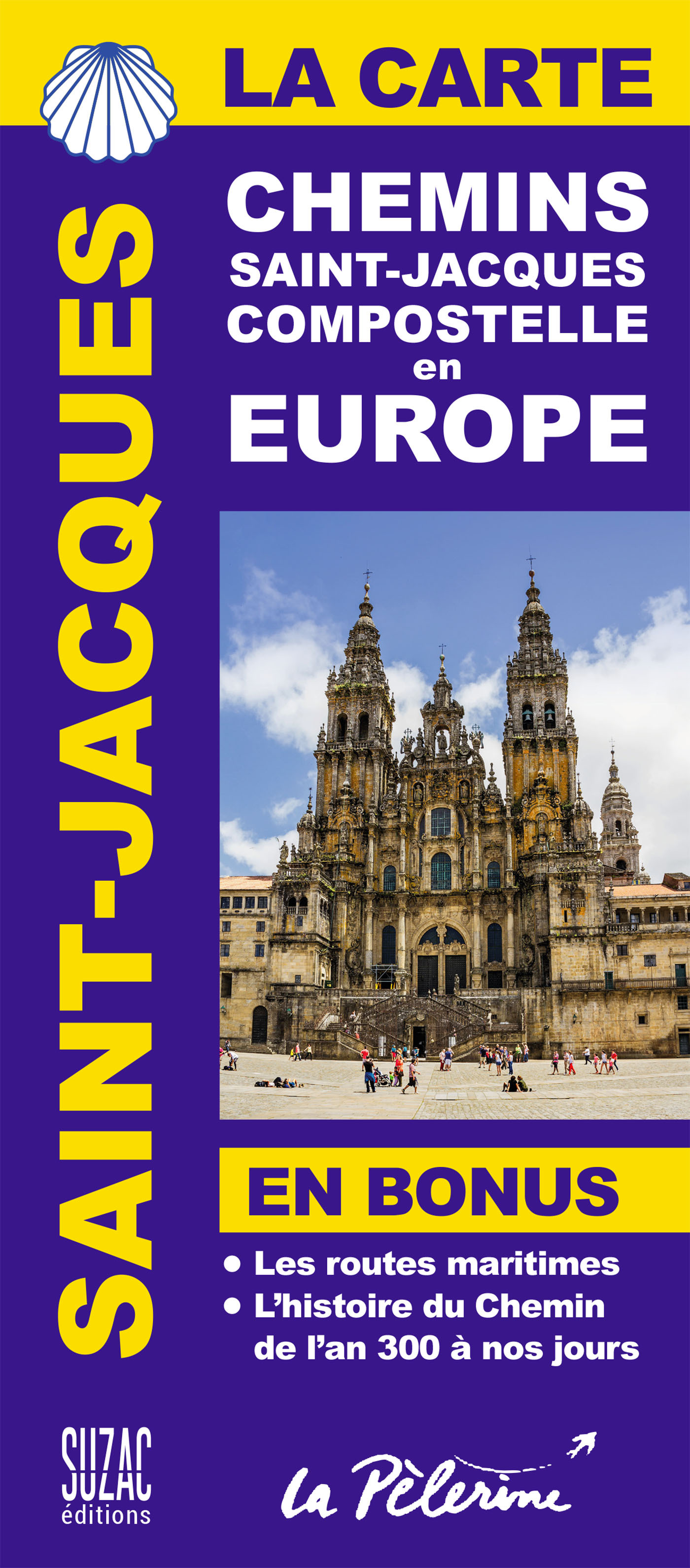 La carte des chemins de Saint-Jacques de Compostelle en Europe