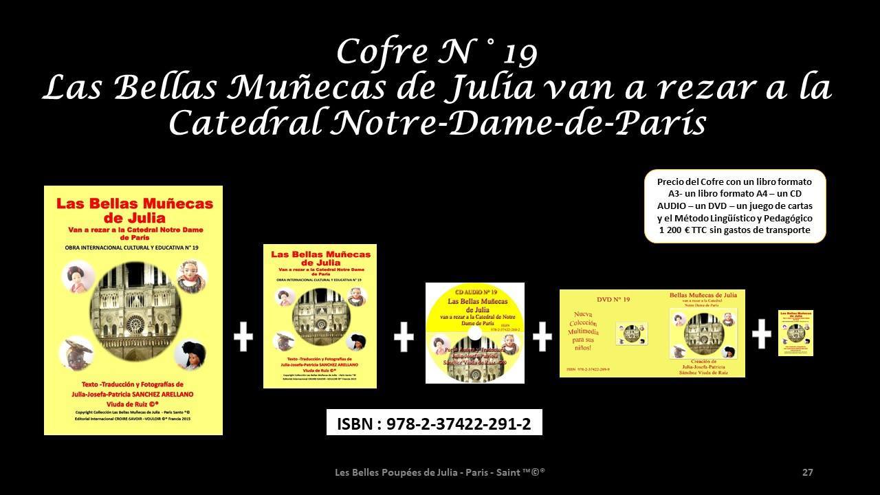 COFRE N°19 LAS BELLAS MUÑECAS DE JULIA VAN A REZAR A LA CATEDRAL NOTRE DAME DE PARIS