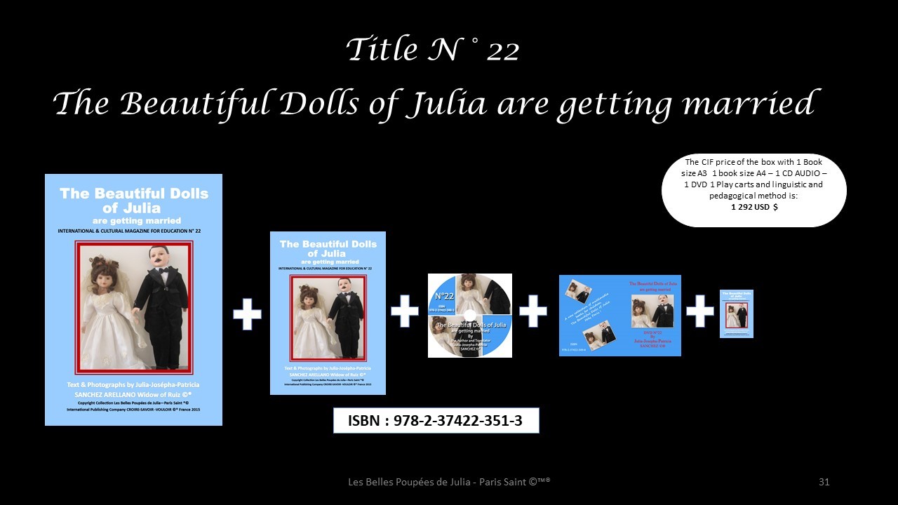 BOX N°22 THE BEAUTIFUL DOLLS OF JULIA ARE GETTING MARRIED