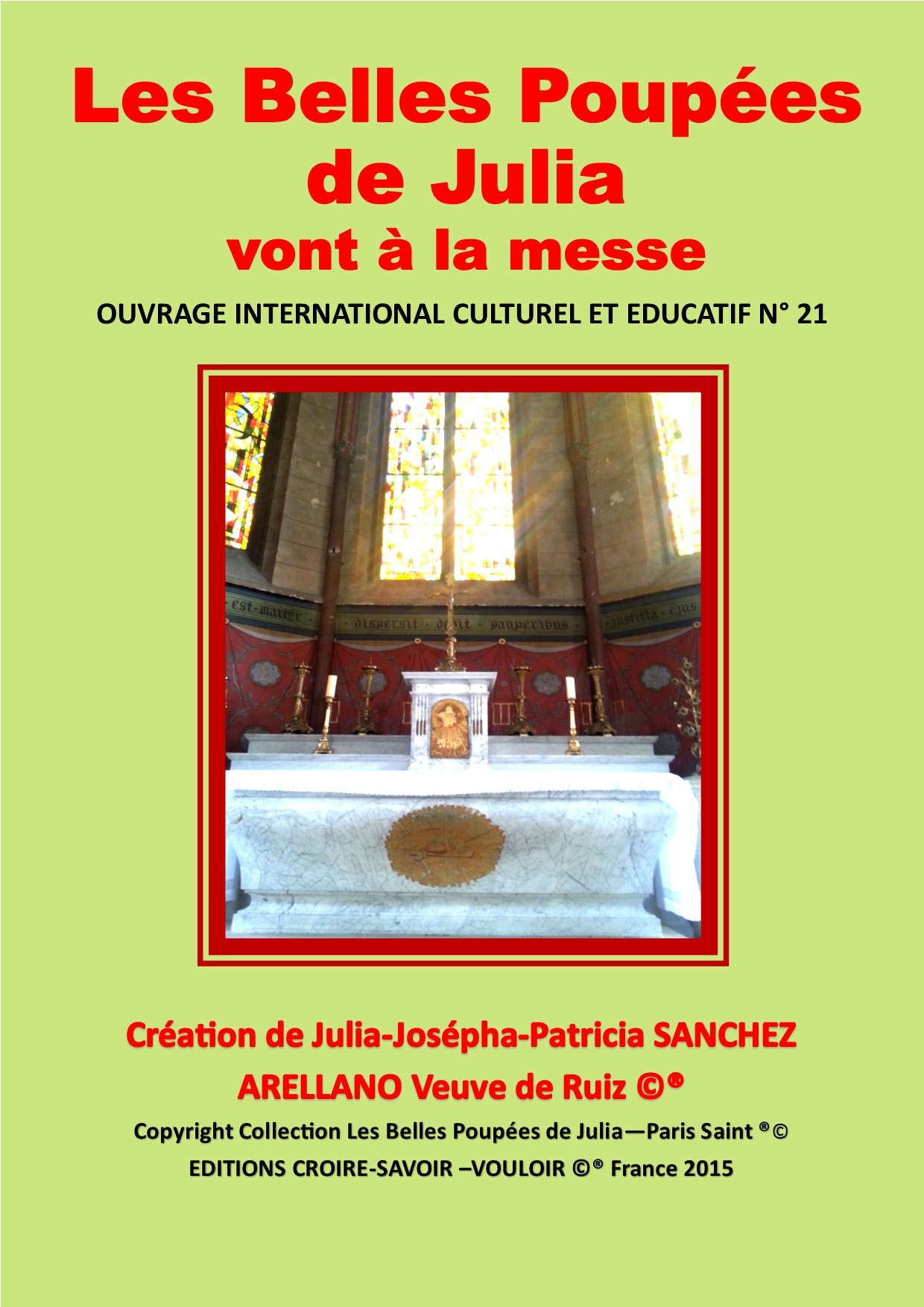 COFFRET N° 21 LES BELLES POUPEES DE JULIA VONT A LA MESSE