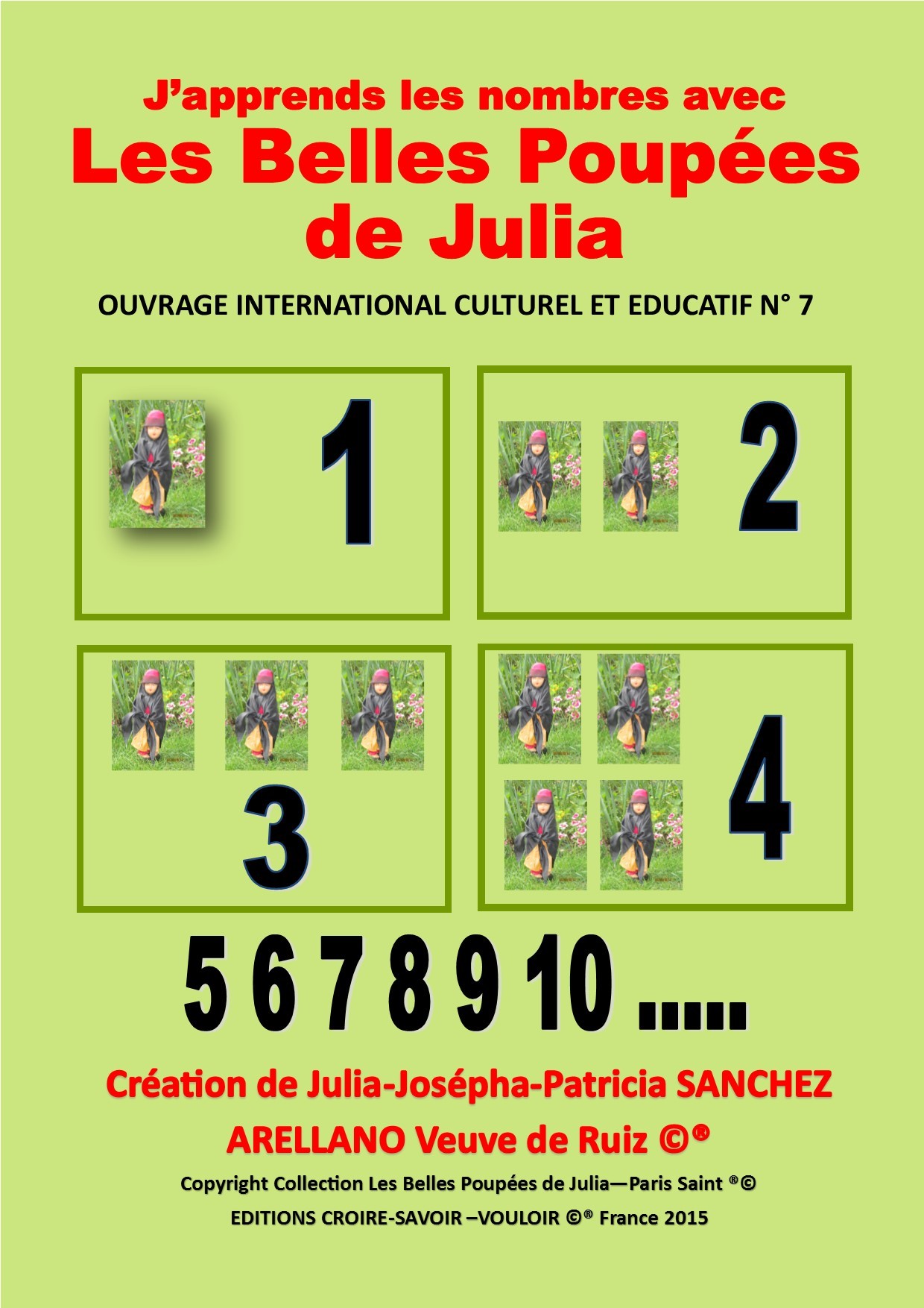 COFFRET N°7 J'APPRENDS LES NOMBRES AVEC LES BELLES POUPEES DE JULIA