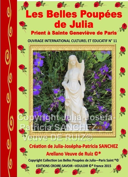 Livre N° 11 Les Belles poupées de Julia prient à  Sainte Géneviève de Paris