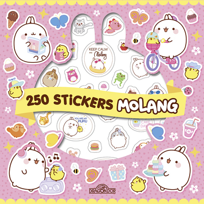 Molang - 250 autocollants Kawaï