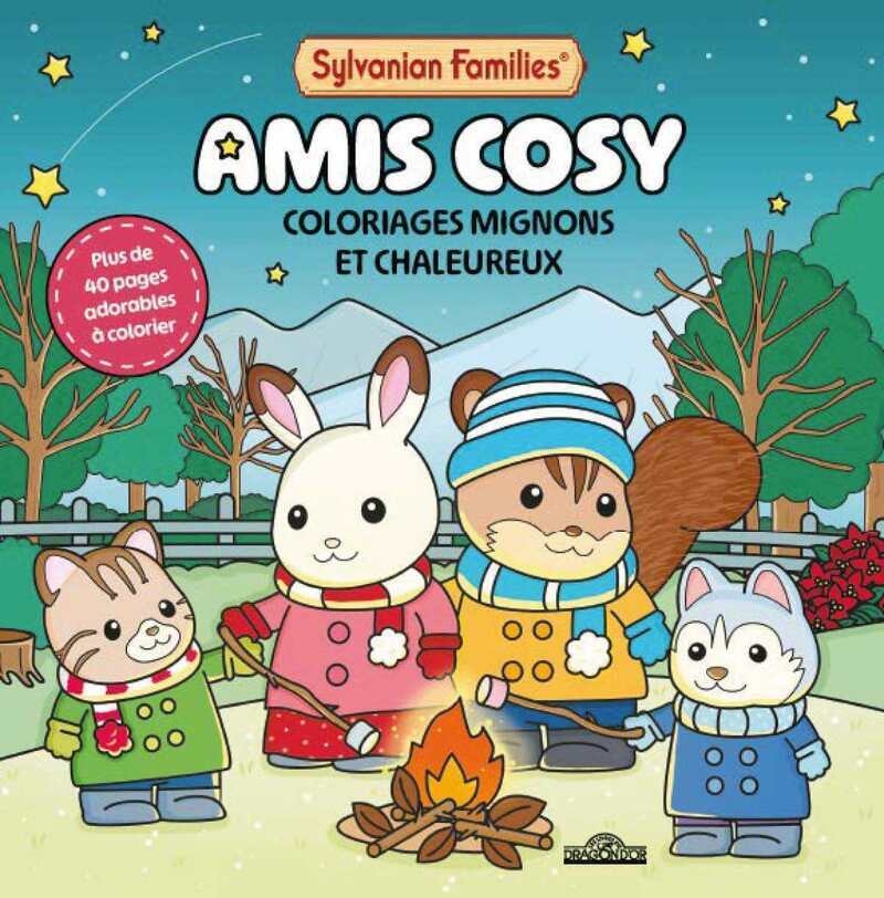 Sylvanian Families - Amis cosy - Coloriages mignons et chaleureux