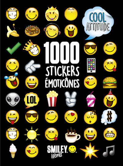 1000 Stickers Emoticônes - Cool Attitude