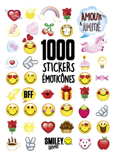 1000 Stickers Emoticônes - Amour & Amitié