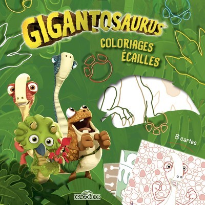 Gigantosaurus - Coloriages écailles