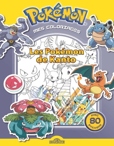 Mes coloriages Pokémon - Les Pokémon de Kanto