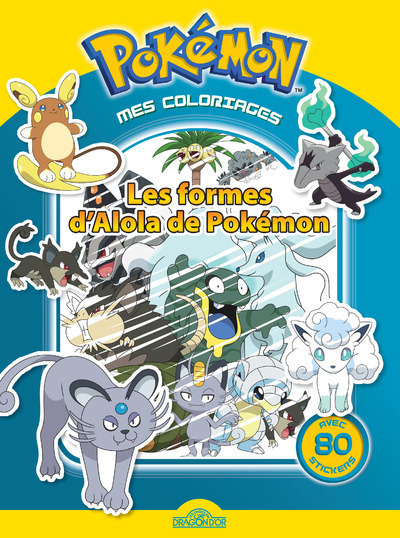 Mes coloriages Pokemon - Les formes d'Alola de Pokémon