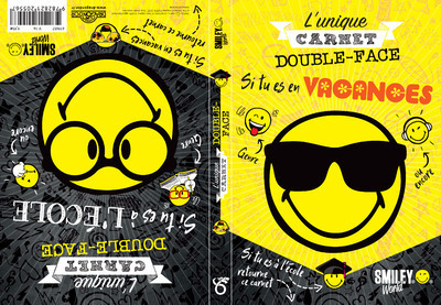 Smiley - L'unique carnet double-face école/vacances