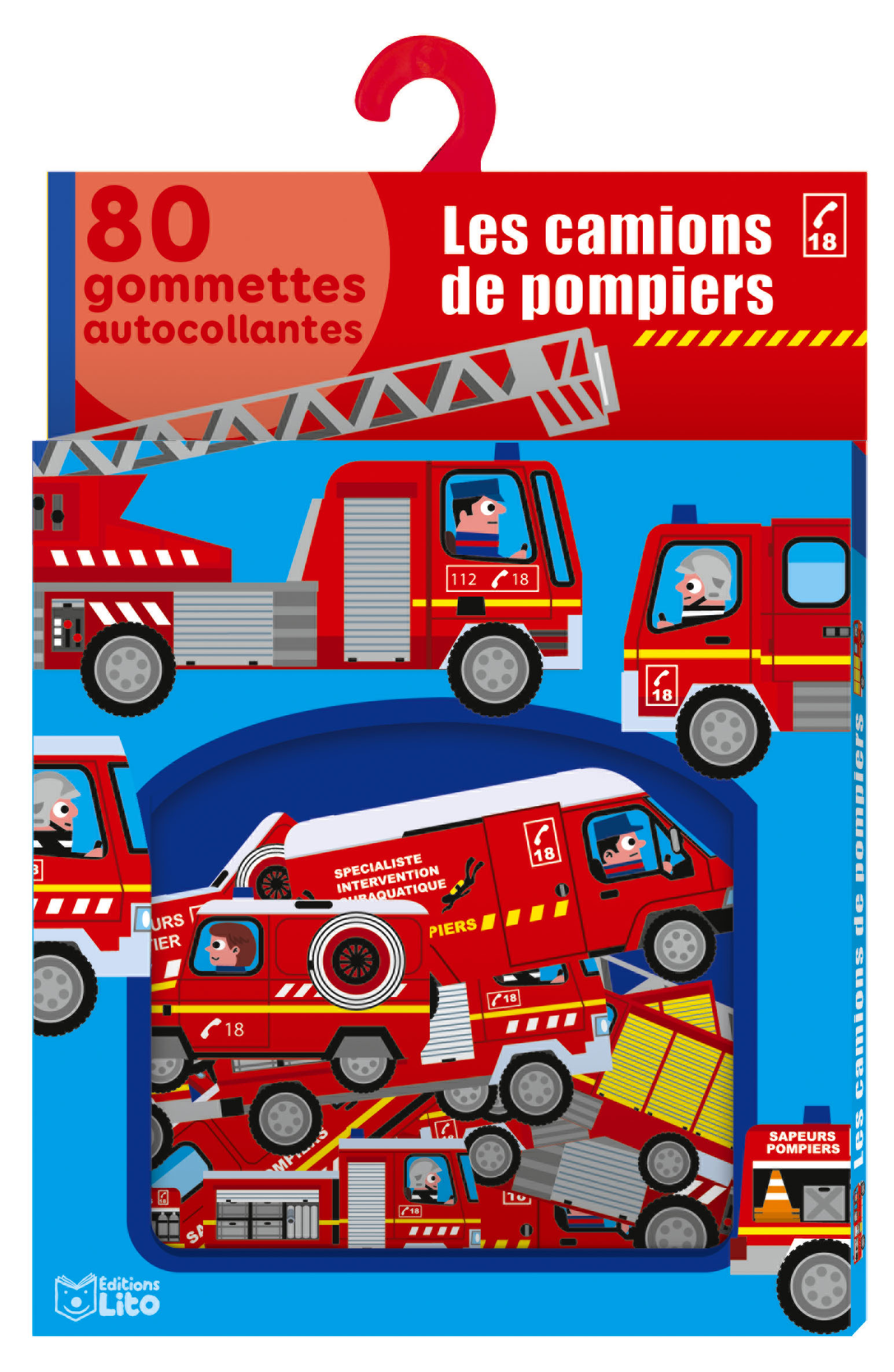 GOMMETTES LES CAMIONS POMPIERS