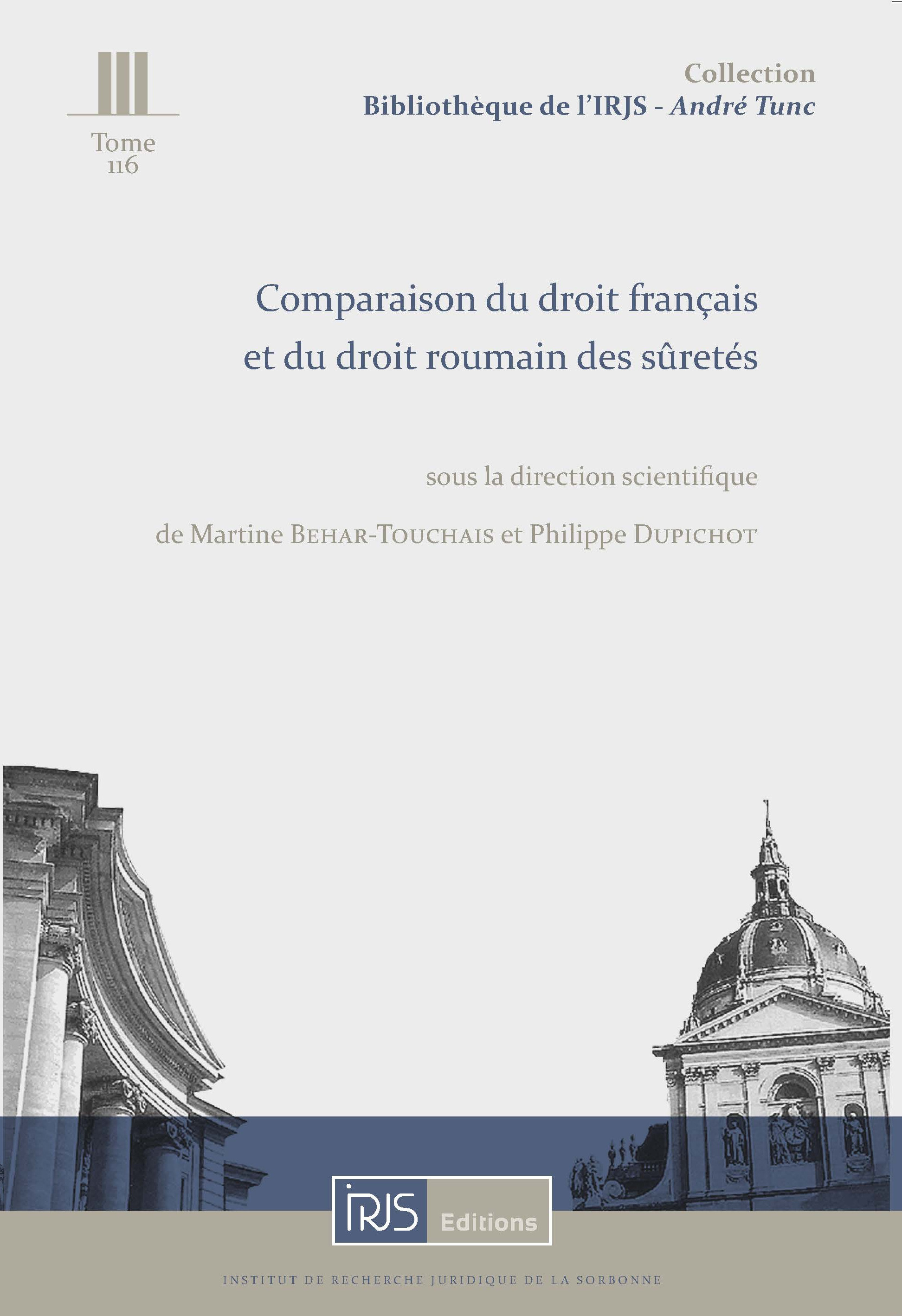 Comparaison du droit français et du droit roumain des sûretés