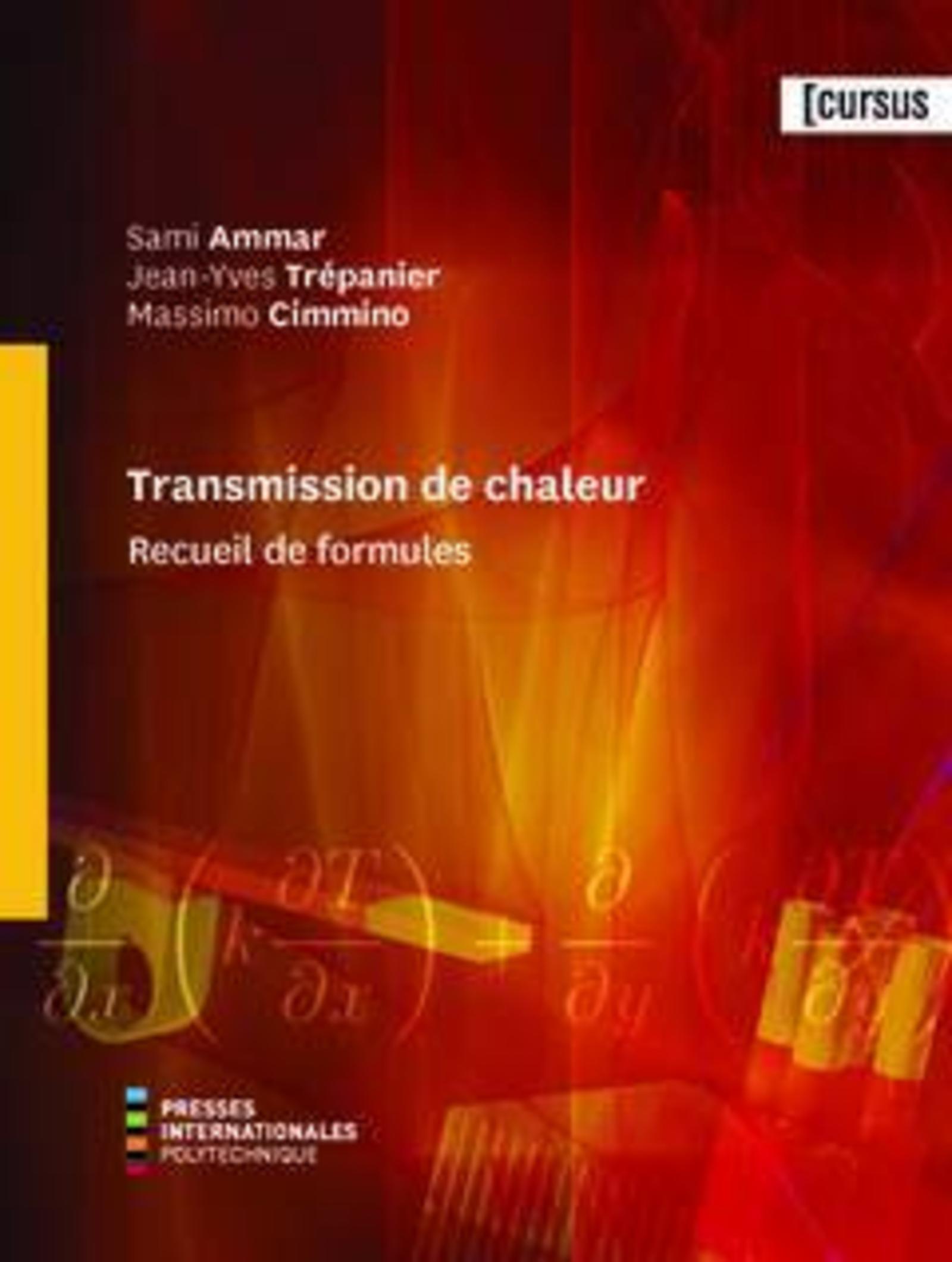 Transmission de chaleur (recueil de formules)