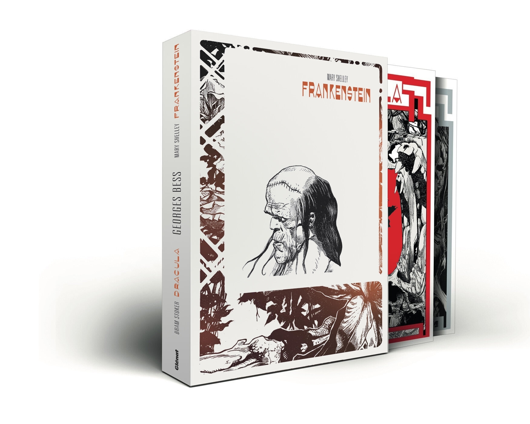 Bram Stoker Dracula + Mary Shelley Frankenstein - Coffret Blanc Prestige