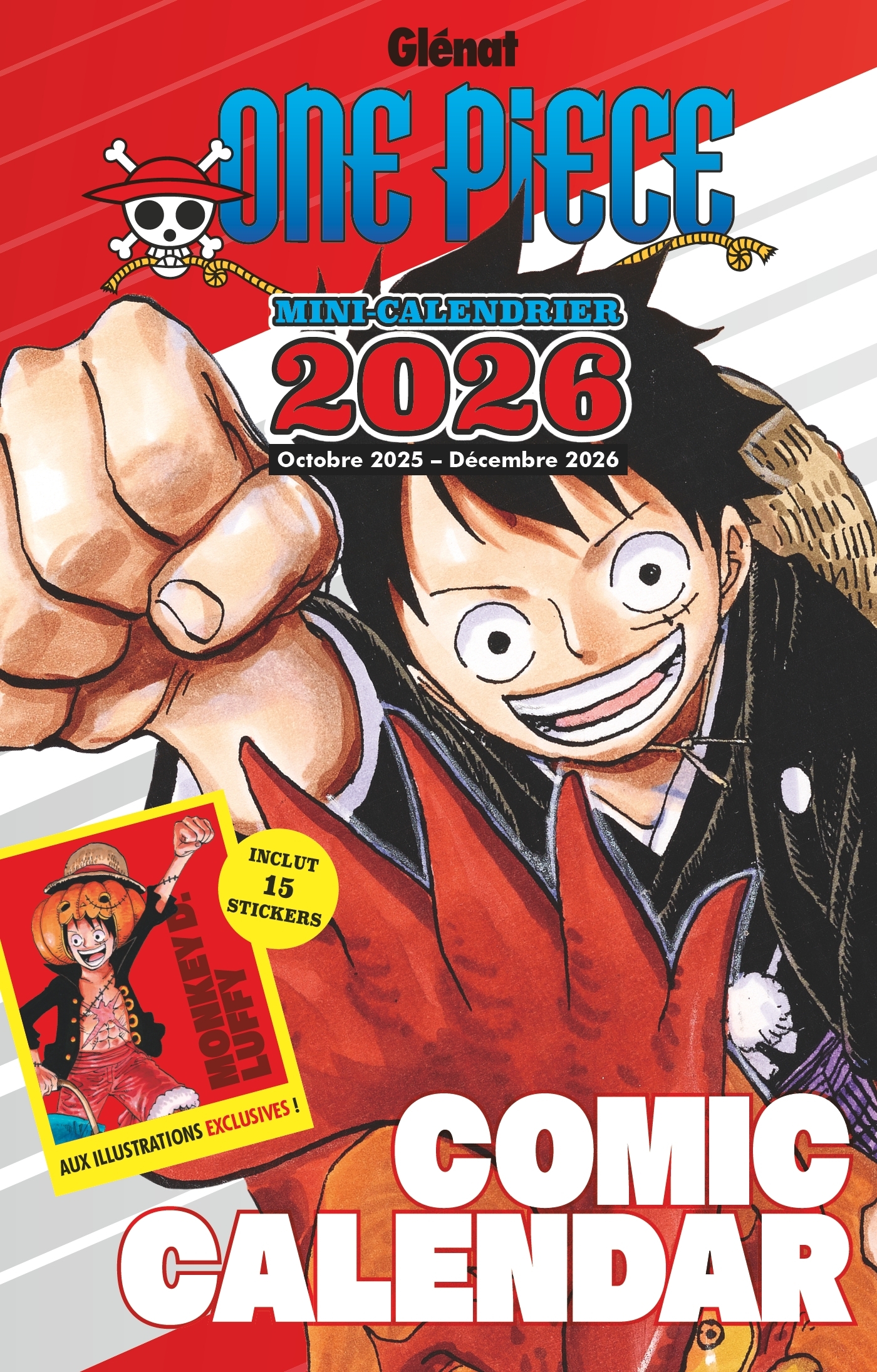 One Piece - Mini-calendrier 2026
