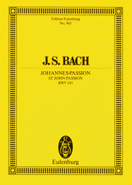 JOHANNES PASSION BWV245 POCHE
