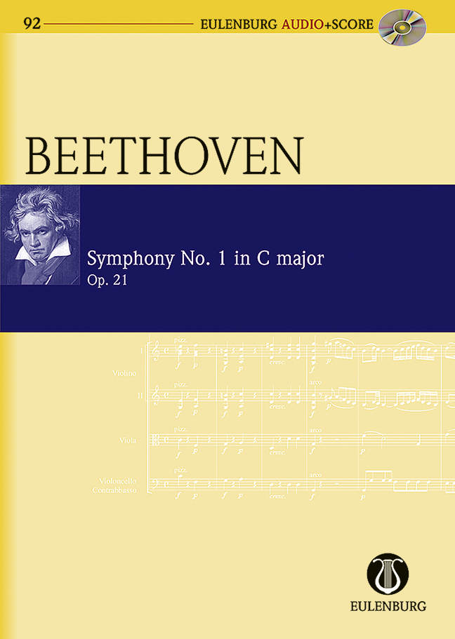 LUDWIG VAN BEETHOVEN : SYMPHONIE NR. 1 EN DO MAJEUR - PARTITION D'ETUDE + CD
