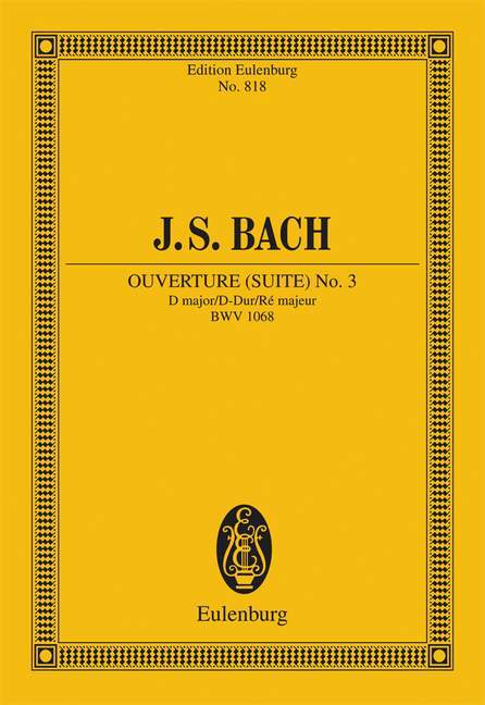 SUITE 3 D BWV1068 (OUVERTURE) POCHE