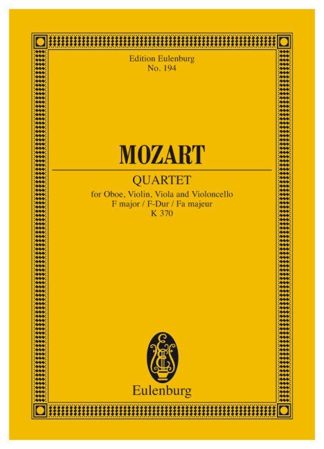 QUARTET F MAJOR KV 370 POCHE