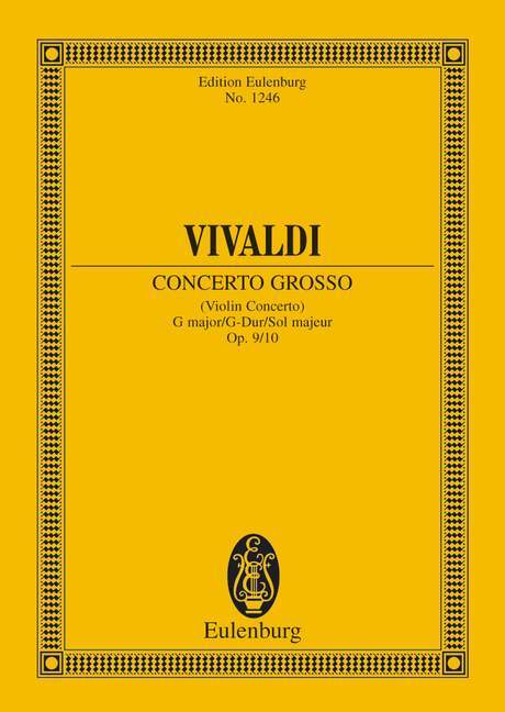 CONCERTO G MAJOR OP. 9/10 RV 300 / PV 103 POCHE