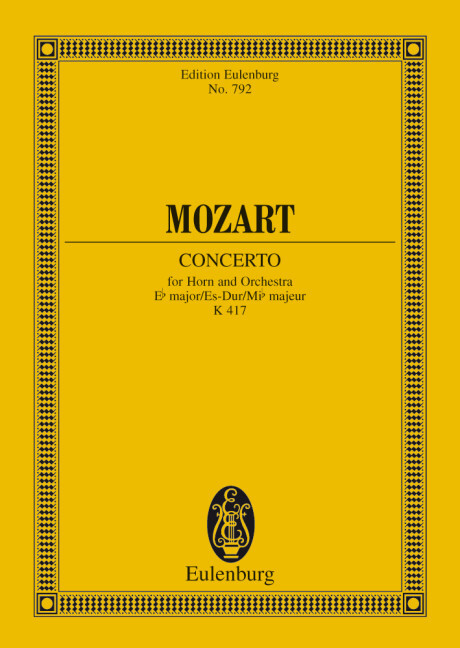 HORN CONCERTO NO. 2 EB MAJOR KV 417 POCHE