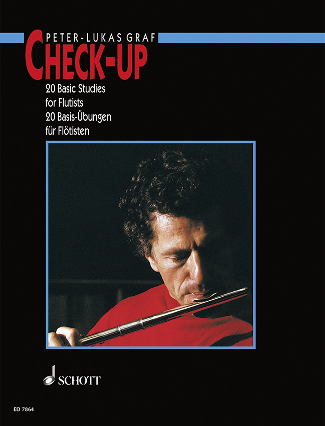 PETER-LUKAS GRAF : CHECK-UP, 20 BASIC EXERCISES FOR FLUTE ( DEUTSCH - ENGLISH )