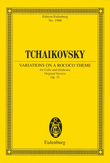 VARIATIONS ON A ROCOCO THEME FOR CELLO &ORCH OP 33 POCHE