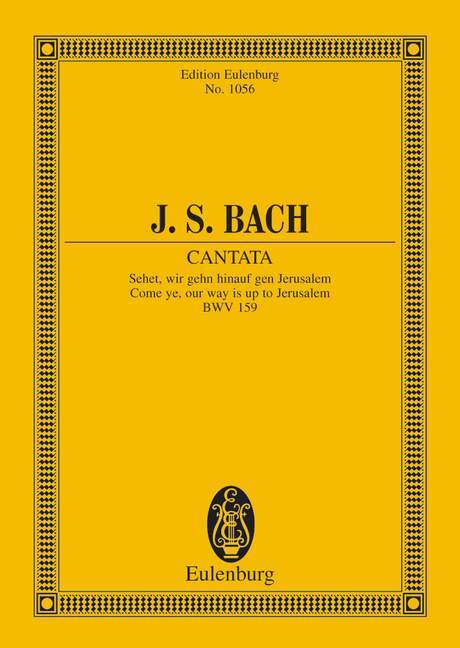 CANTATA NO. 159 (DOMINICA ESTOMIHI) BWV 159 POCHE