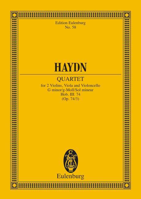 QUARTETTO OP. 74 N. 3 SOL M. (HOB III/74) POCHE