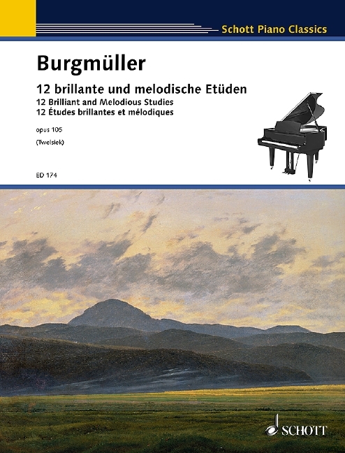 12 Etudes brillantes et mélodiques