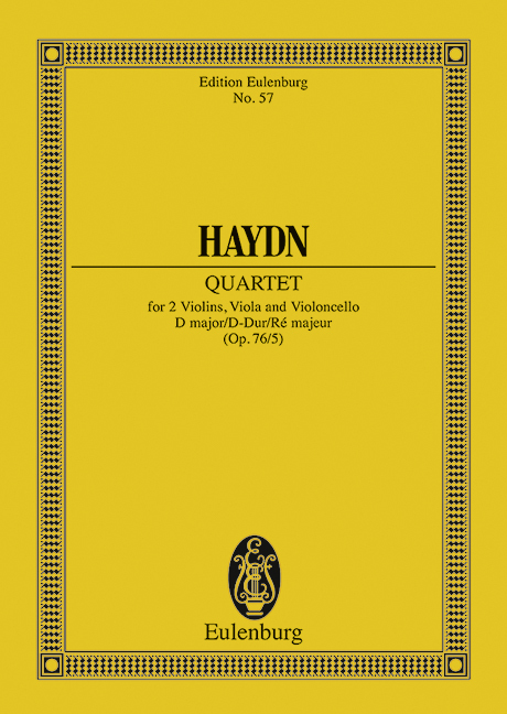 QUARTETTO OP. 76 N. 5 RE (HOB III/79) POCHE