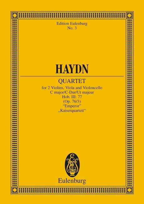 QUARTETTO OP. 76 N. 3 DO (IMPERATORE) (HOB III/77) POCHE