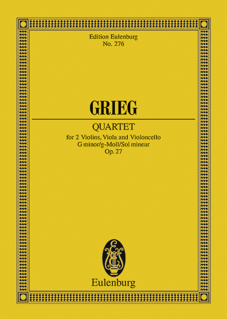 STREICHQUARTET G OP.27 POCHE