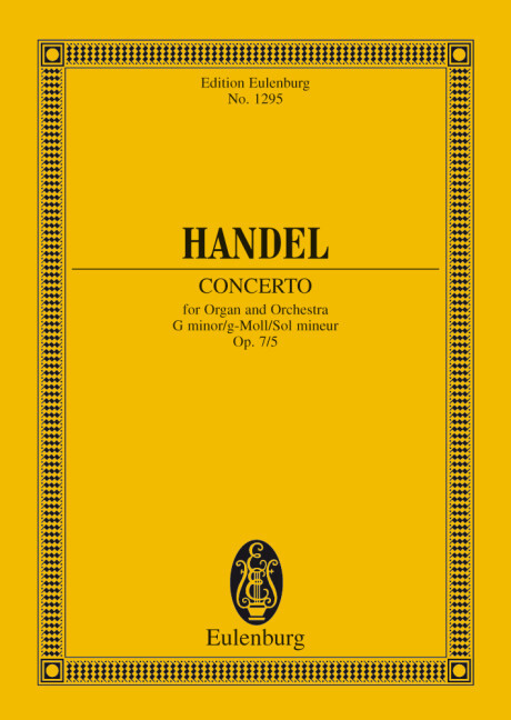 ORGAN CONCERTO NO. 11 G MINOR OP. 7/5 HWV 310 POCHE