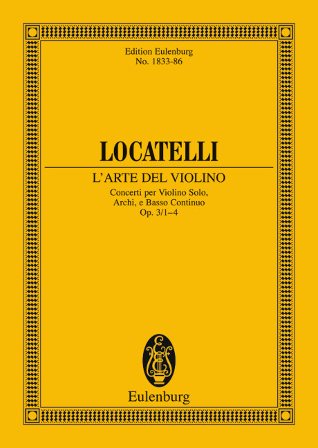 L'ARTE DEL VIOLINO OP. 3 VOL. 1 POCHE