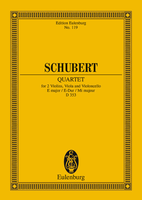 STRING QUARTET E MAJOR OP. 125/2 D 353 POCHE