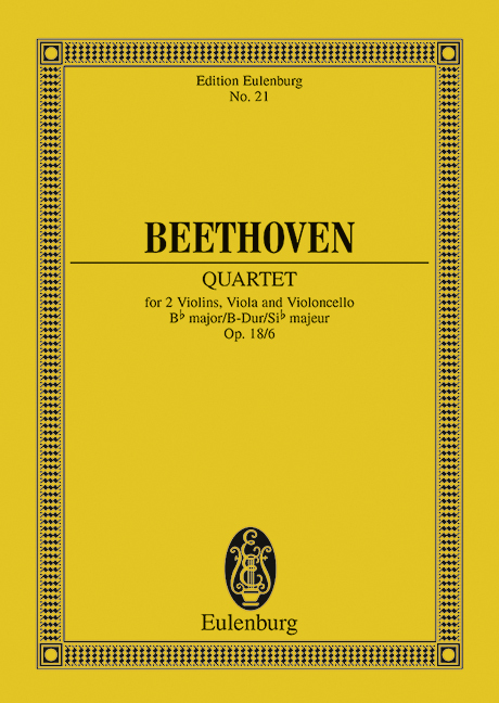 QUARTETTO OP. 18 N. 6 SI B (ALTMANN) POCHE