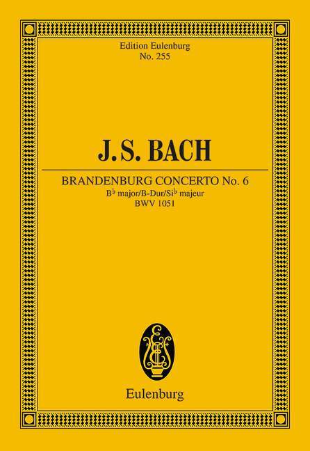 BRANDENBURG CONCERTO NO. 6 BB MAJOR BWV 1051 POCHE