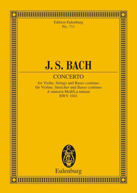 CONCERTO PER VN LA M. (BWV 1041) (PFARR) POCHE