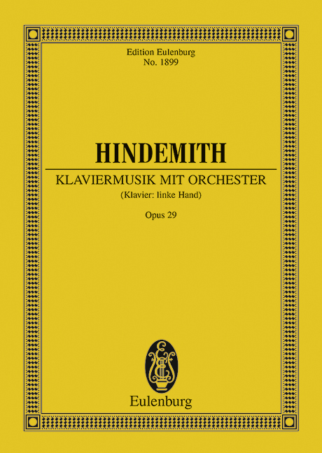 KLAVIERMUSIK MIT ORCHESTER OP. 29 POCHE